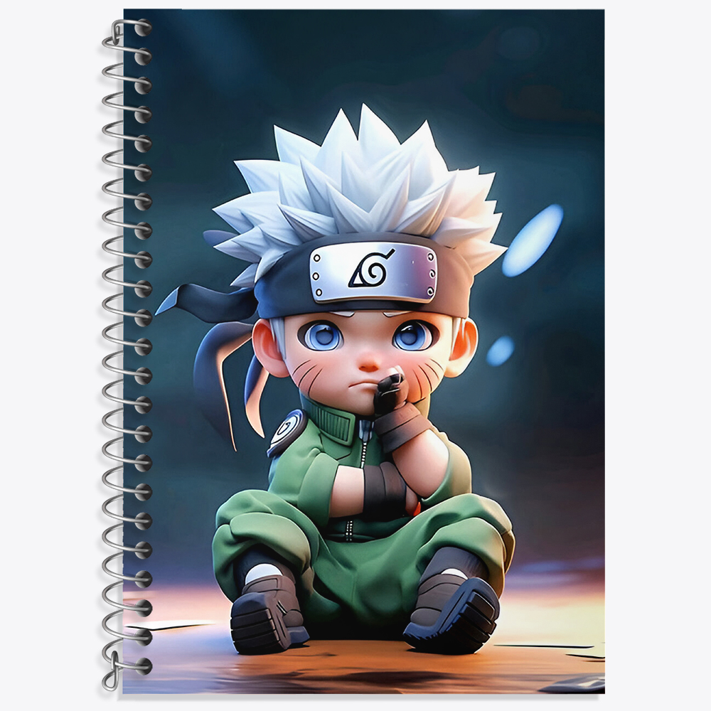 دفتر زبان دو خط 50 برگ خندالو طرح انیمه ناروتو (Naruto) کد F4384
