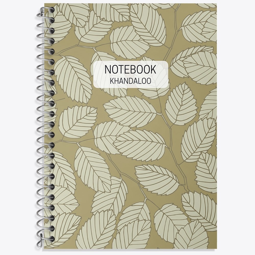 دفتر زبان دو خط 50 برگ خندالو طرح برگ مینیمال کد N677