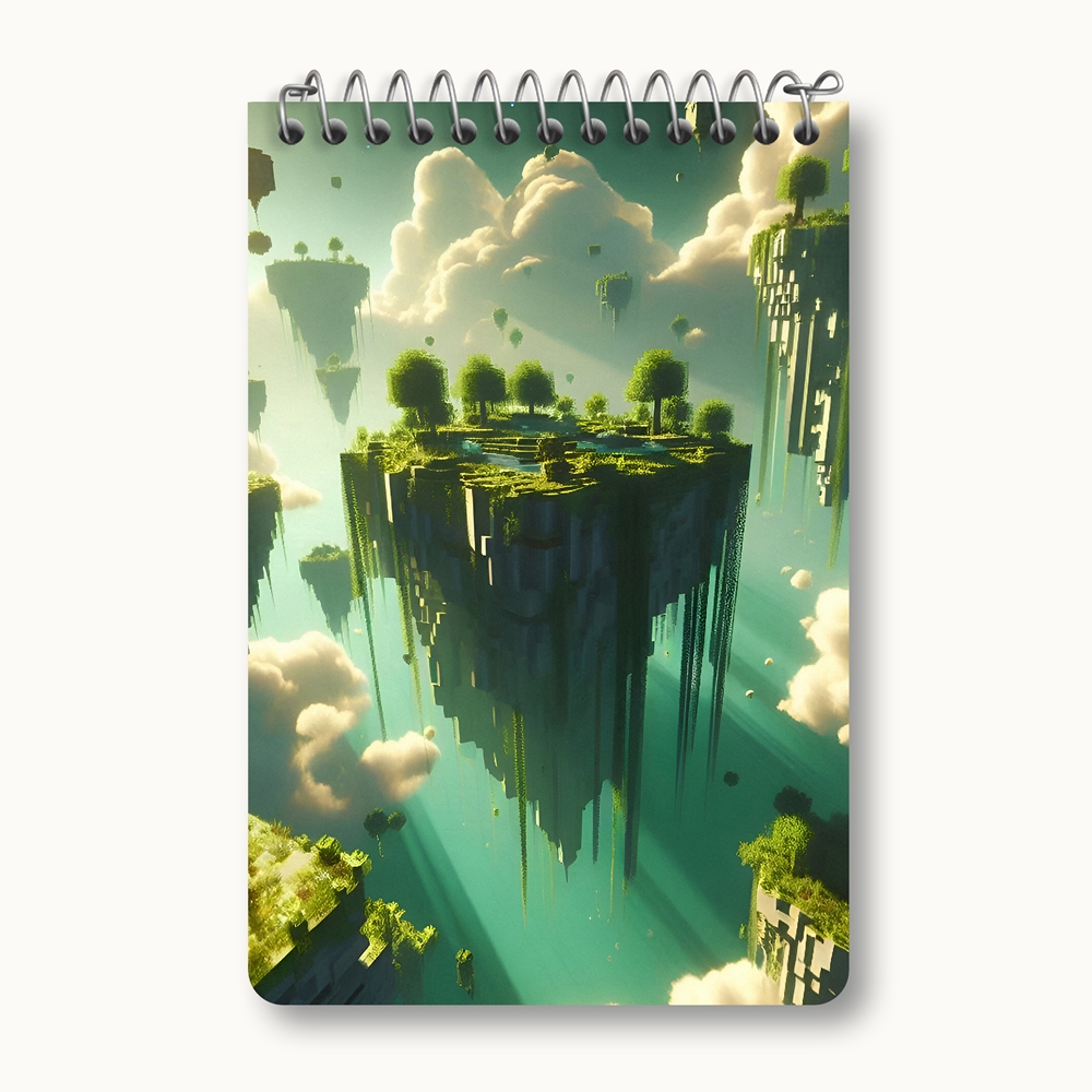 دفتر یادداشت 50 برگ خندالو طرح ماینکرافت (Minecraft) کد F3540