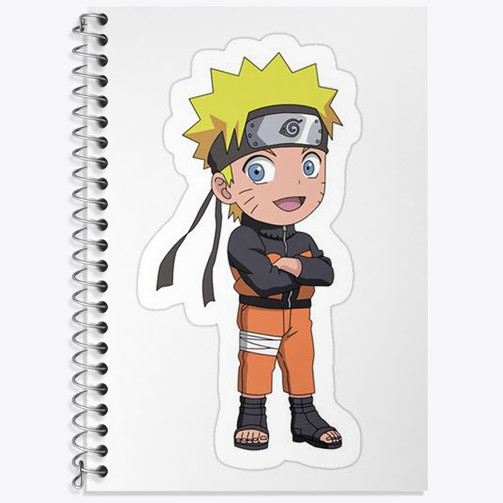 دفتر زبان دو خط 50 برگ خندالو طرح انیمه ناروتو (Naruto) کد N1873