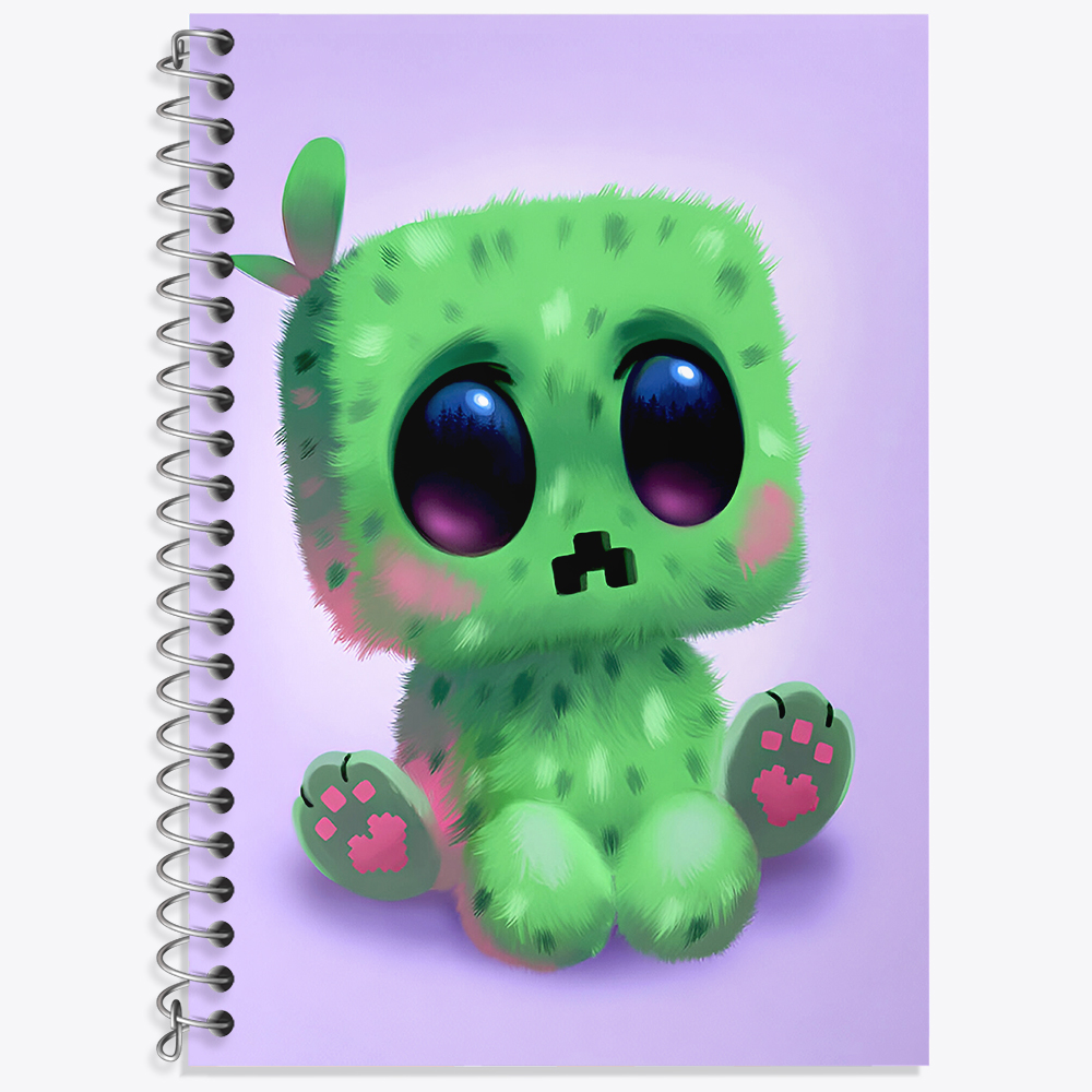 دفتر زبان دو خط 50 برگ خندالو طرح ماینکرافت (Minecraft) کد N5983