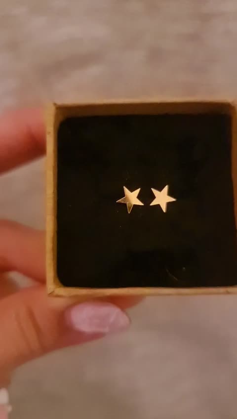 گوشواره طلا طرح ستاره