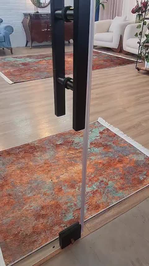 فرشینه مخمل هازان طرح فیروزه سنگ u214(پس کرایه)