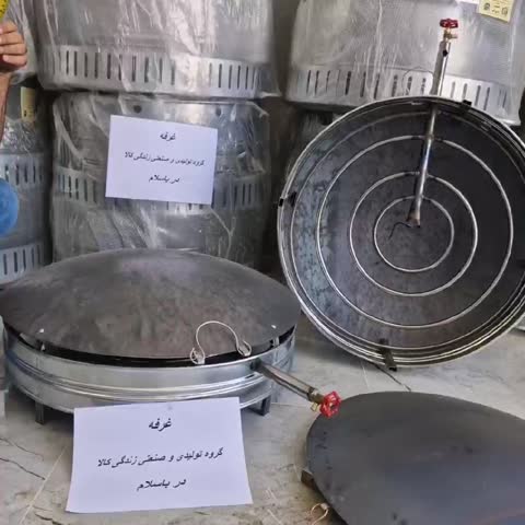 تنور نان پز گازی خانگی با تابه آهنی ضخیم سایز 70با2سال ضمانت
