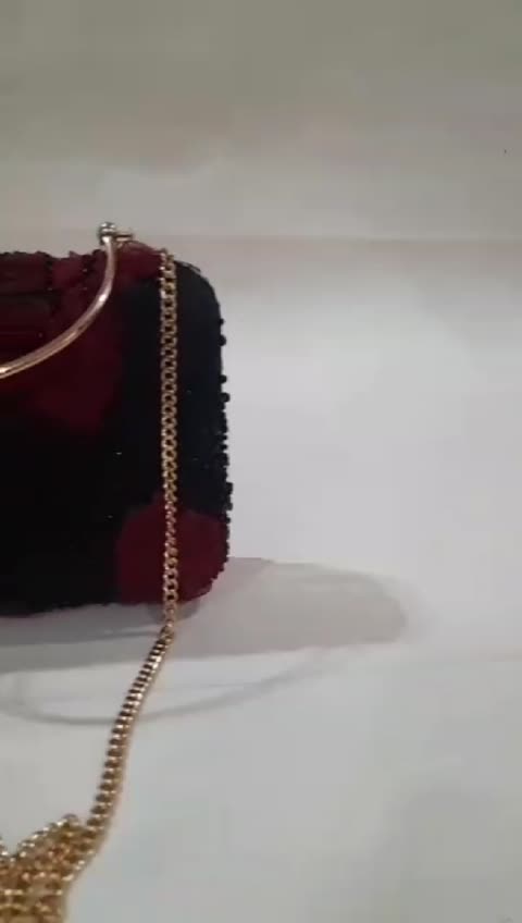 کیف مجلسی زنانه کیف کلاچ کیف شیک کیف گیپور روباندوزی طرح قسطی ( ترمه13)