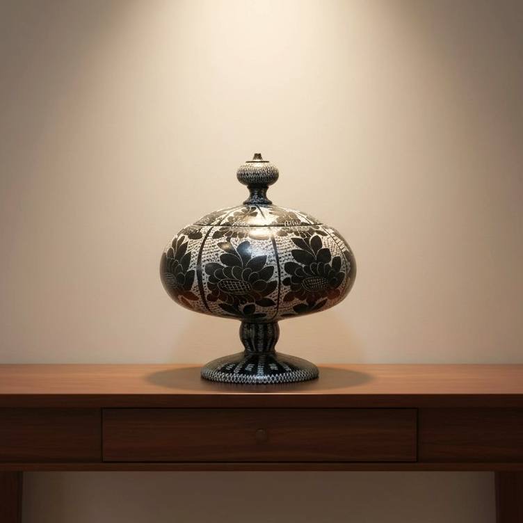 شکلات خوری سنگی مدل ترنج پایه دار