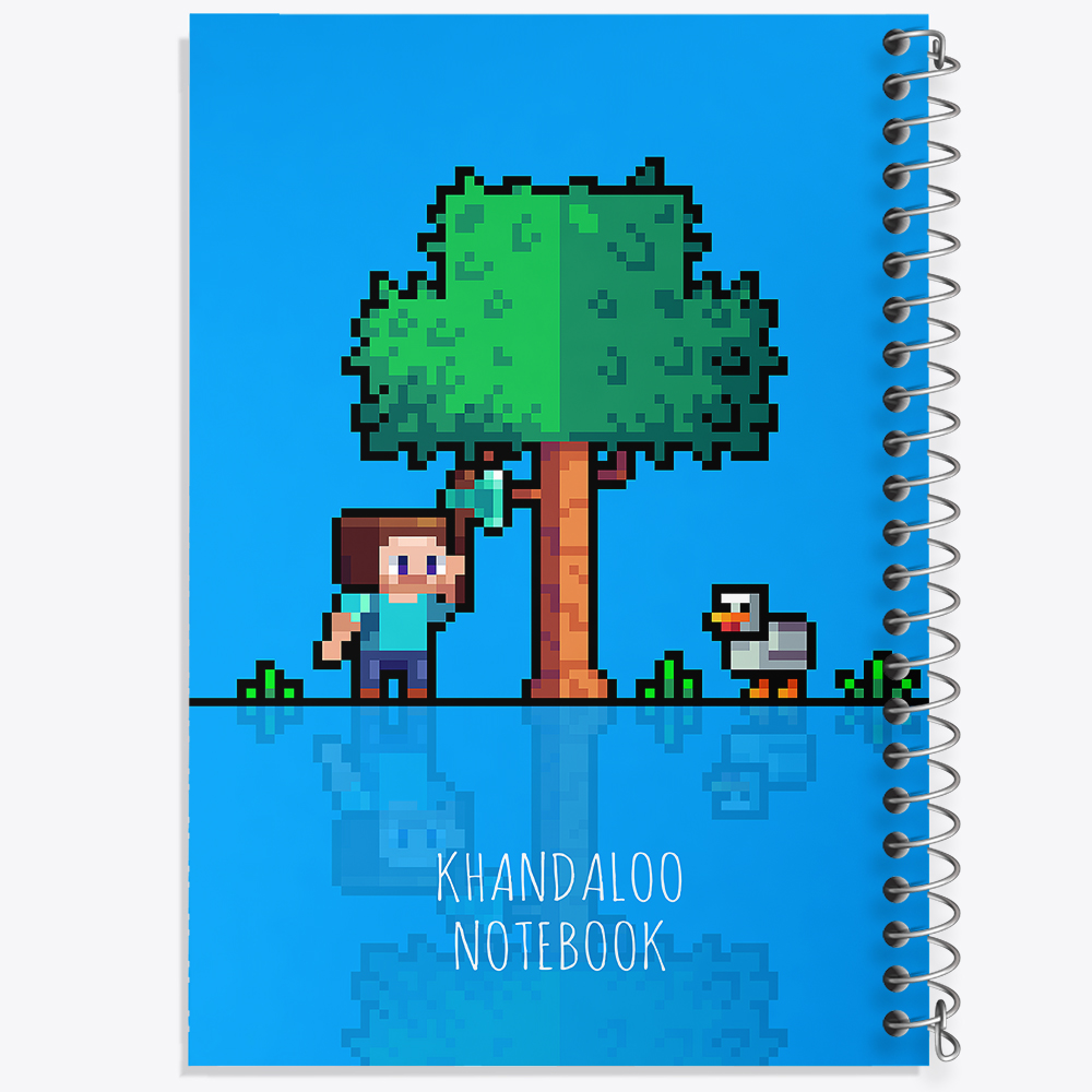 دفتر شطرنجی 50 برگ خندالو طرح بازی ماینکرافت (Minecraft) کد N8685