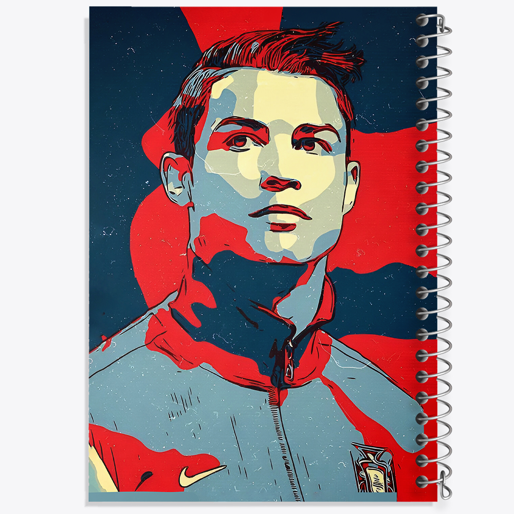 دفتر شطرنجی 50 برگ خندالو طرح کریستیانو رونالدو کد N2822