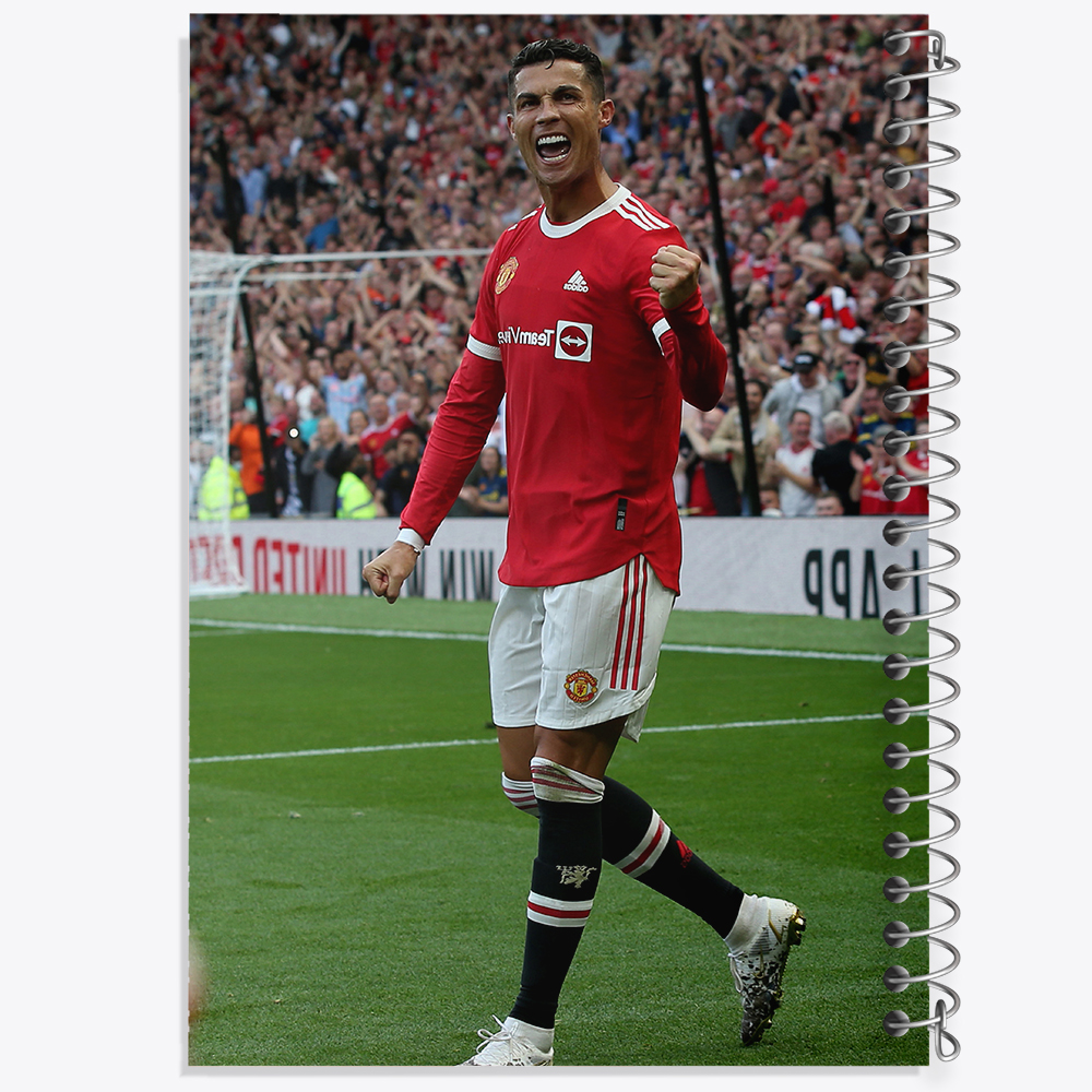 دفتر شطرنجی 50 برگ خندالو طرح کریستیانو رونالدو  کد 13910