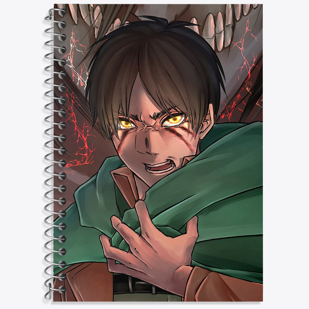 دفتر لغت 50 برگ خندالو طرح ارن یگر انیمه اتک آن تایتان Attack on Titan  کد 18551