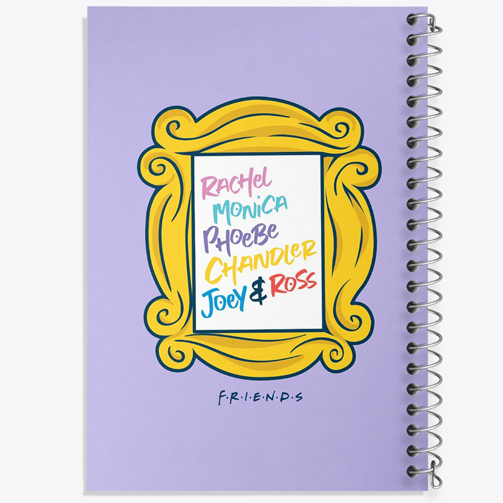 دفتر شطرنجی 50 برگ خندالو طرح فرندز Friends کد 31174