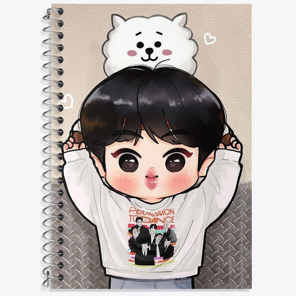 دفتر لغت 50 برگ خندالو طرح BT21  کد 18794