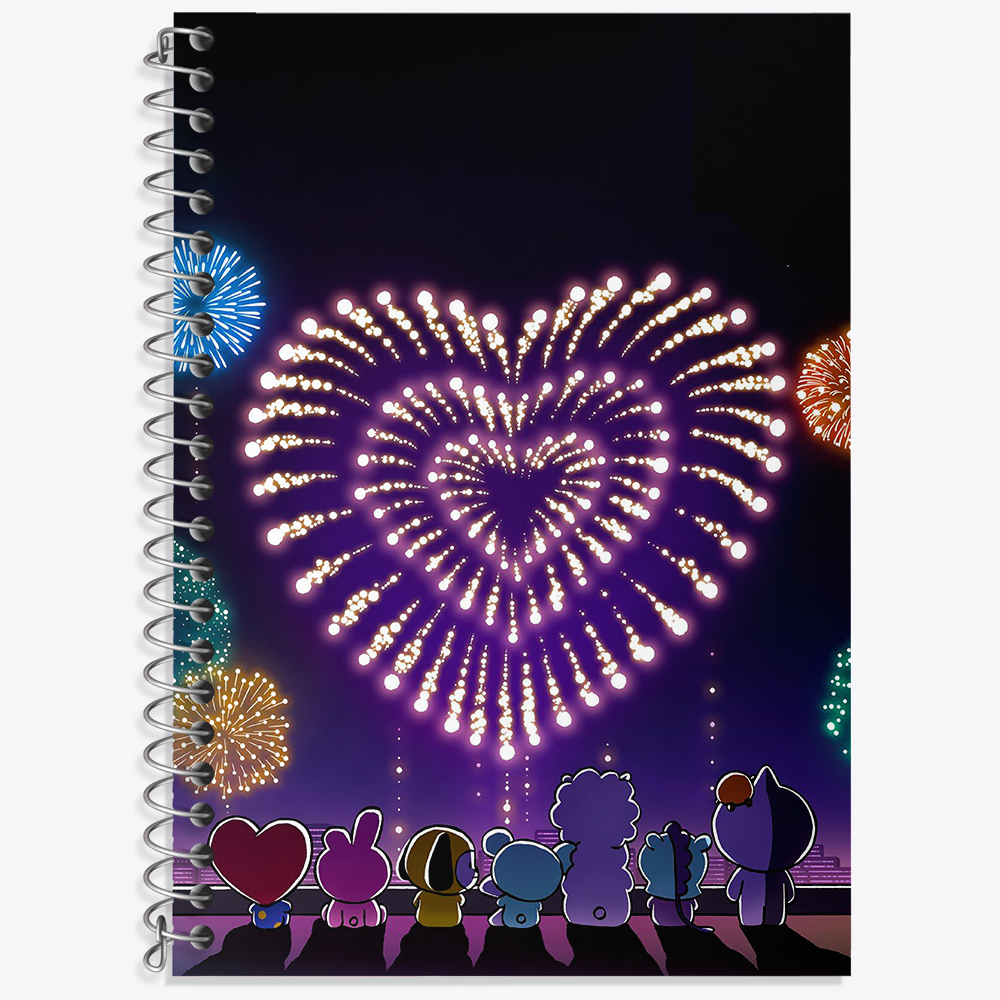 دفتر لغت 50 برگ خندالو طرح BT21  کد 18765