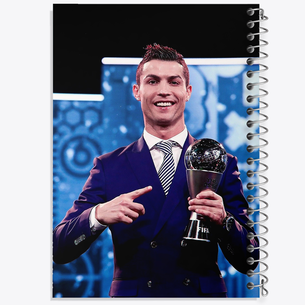 دفتر شطرنجی 50 برگ خندالو طرح کریستیانو رونالدو  کد 13939