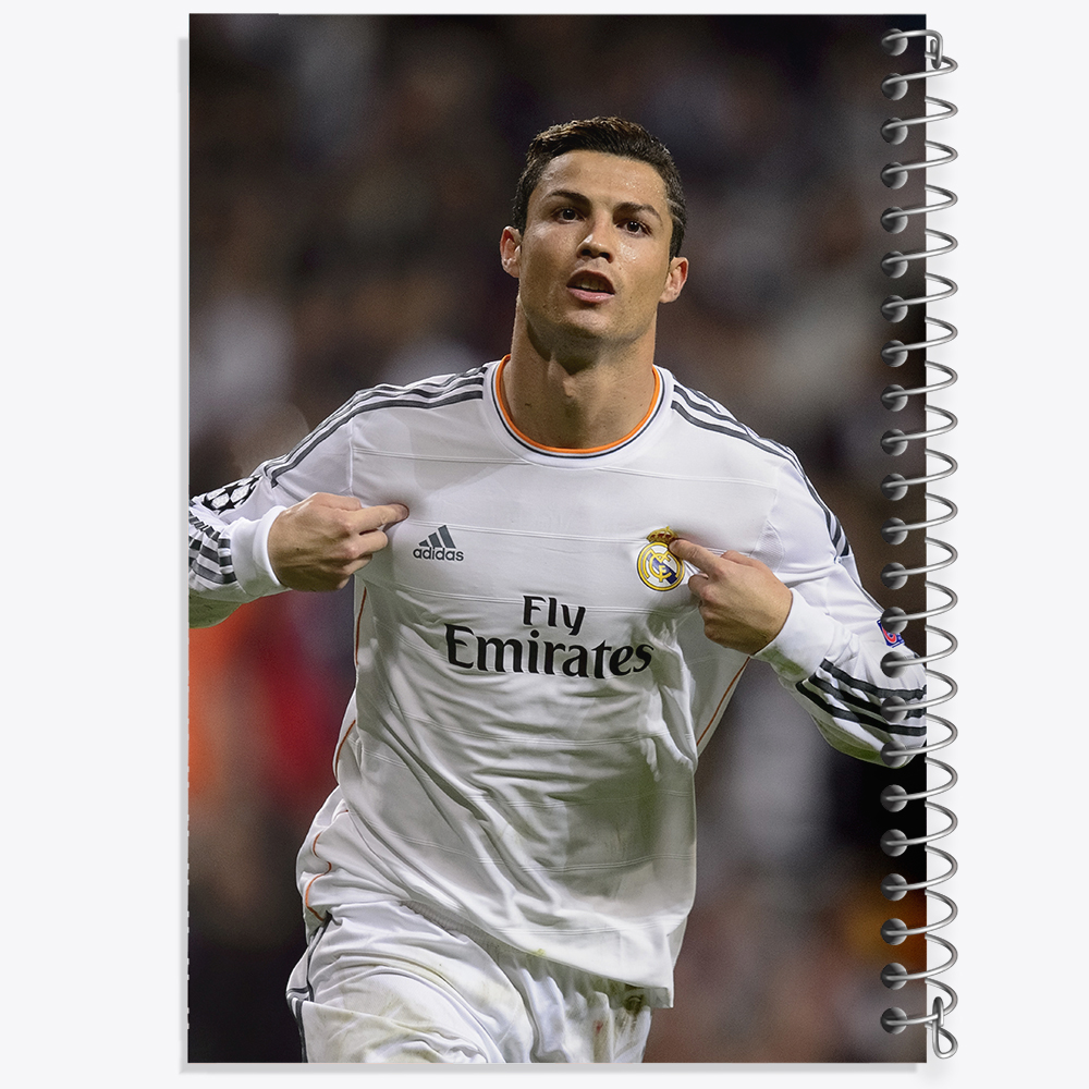 دفتر شطرنجی 50 برگ خندالو طرح کریستین رونالدو  کد 1967