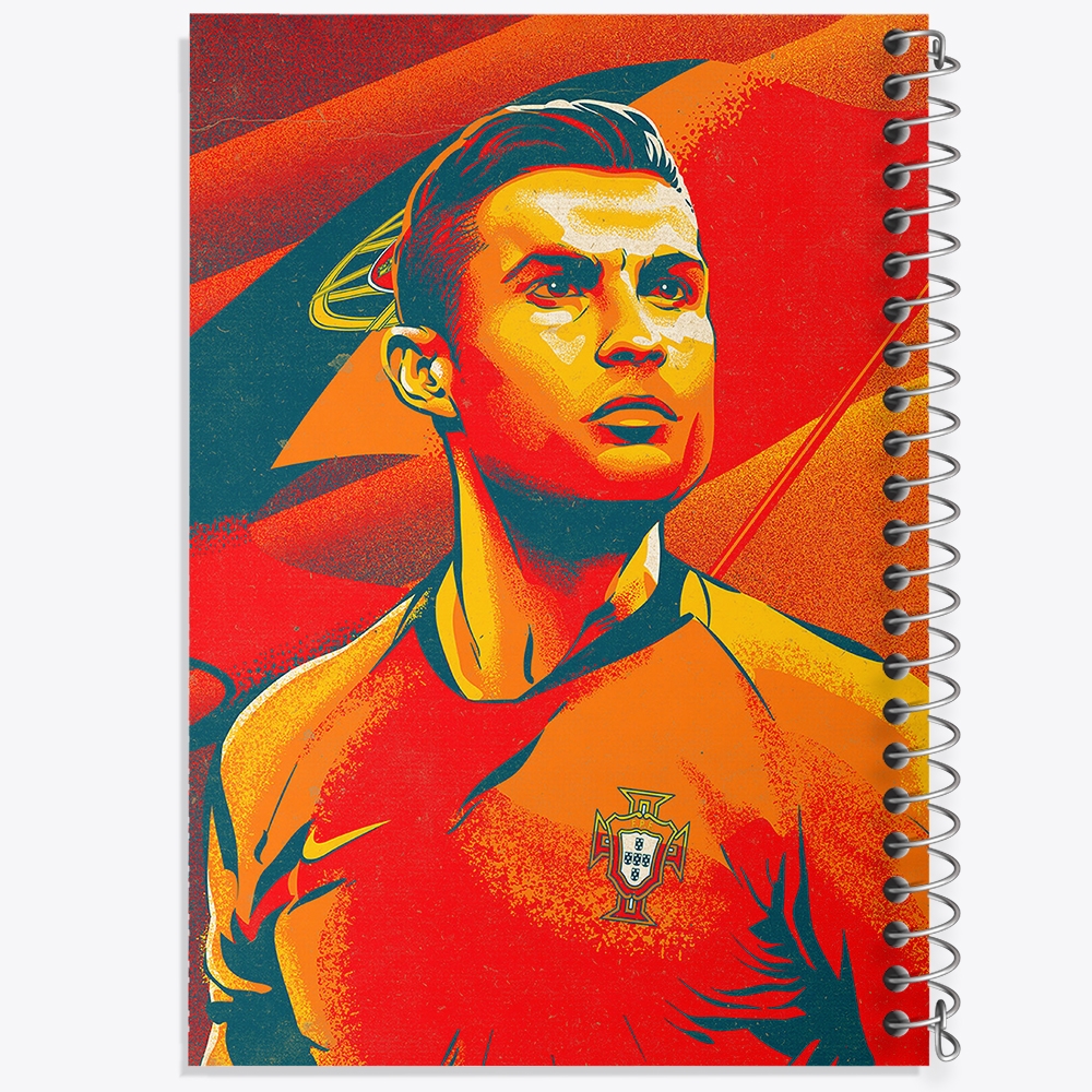 دفتر شطرنجی 50 برگ خندالو طرح کریستیانو رونالدو کد F200