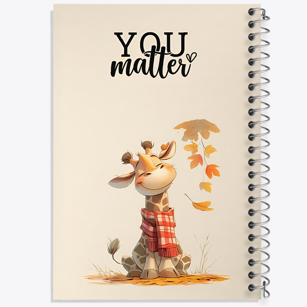 دفتر شطرنجی 50 برگ خندالو طرح زرافه بامزه کد N9425