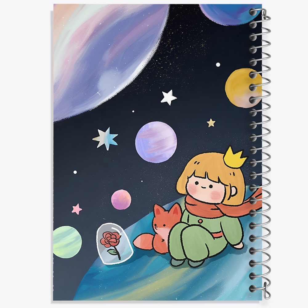 دفتر شطرنجی 50 برگ خندالو طرح شازده کوچولو کد N4183