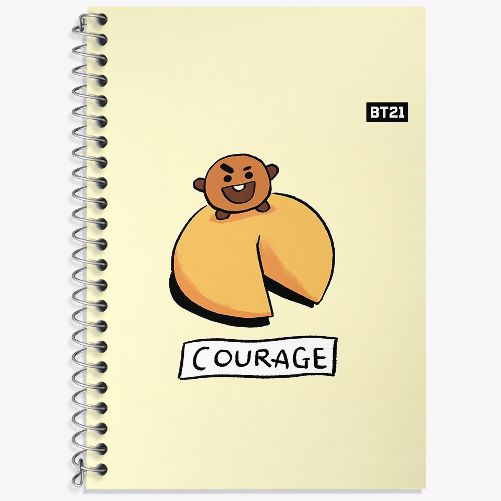 دفتر لغت 50 برگ خندالو طرح شوکی BT21 Shooky کد 18713