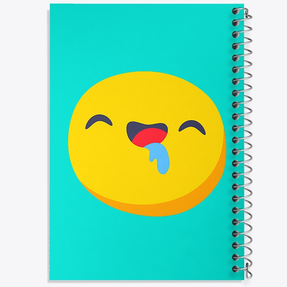 دفتر مشق 50 برگ خندالو طرح ایموجی Emoji  کد 2999