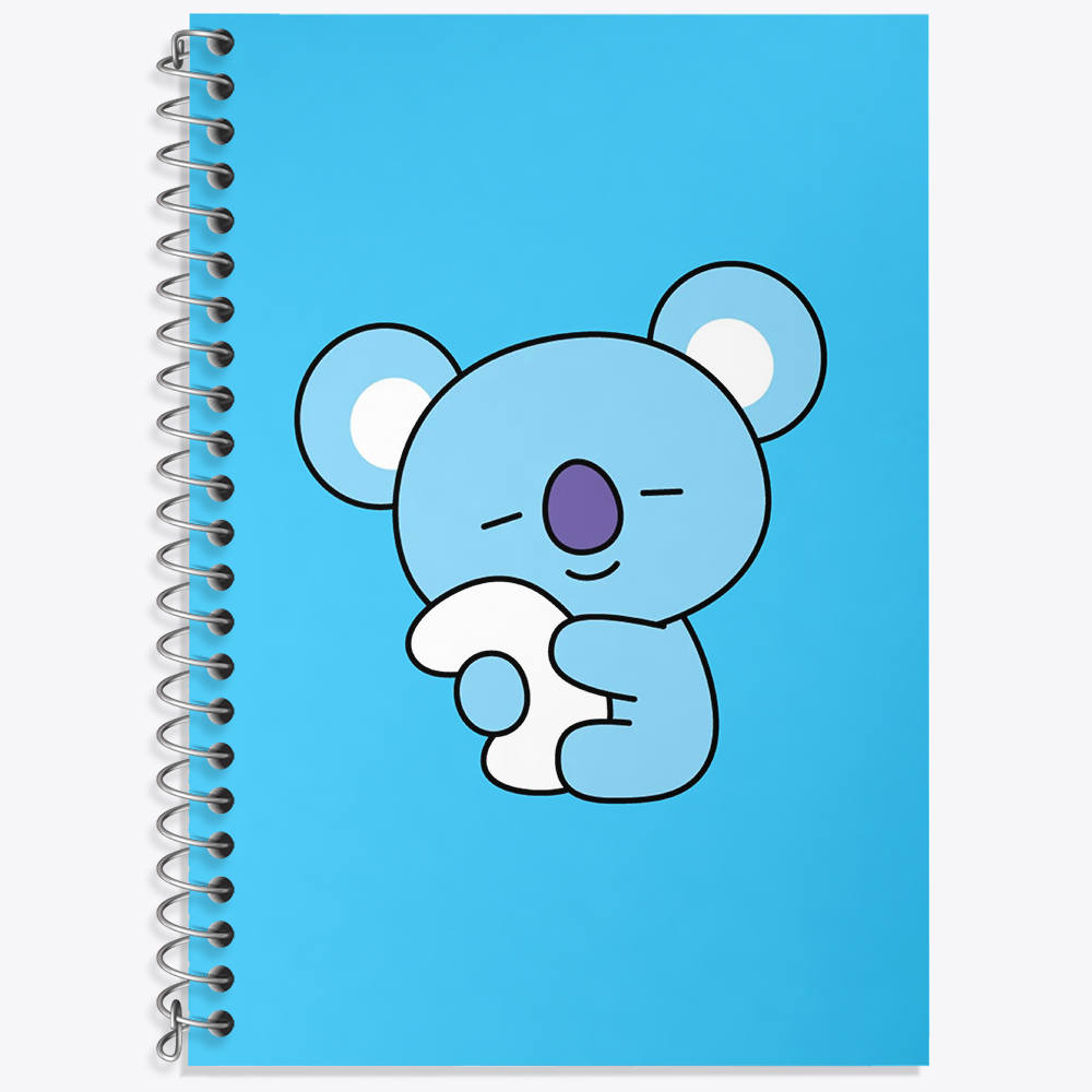 دفتر لغت 50 برگ خندالو طرح کویا BT21 Koya کد 4416