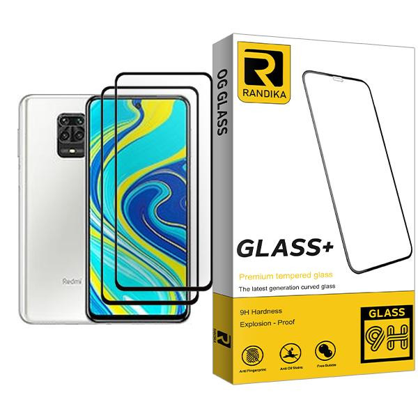 محافظ صفحه نمایش راندیکا مدل Randika Glass MIX002 مناسب برای گوشی موبایل شیائومی Redmi Note 9S بسته دو عددی