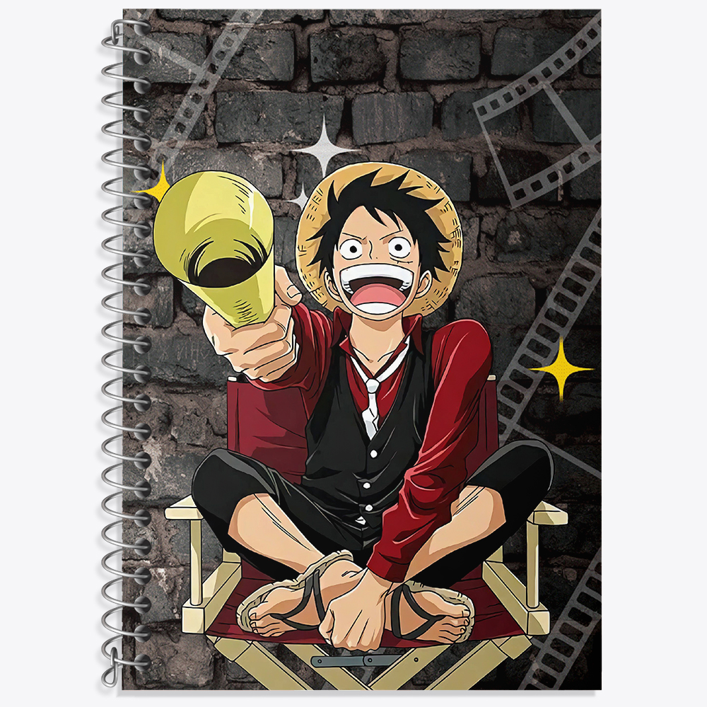 دفتر لغت 50 برگ خندالو طرح لوفی انیمه وان پیس One Piece  کد 10535