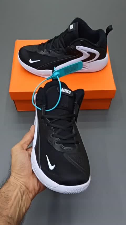 کتونی بسکتبال نایک هایپرست 2 مشکی سفید Nike HyperSet SE 
