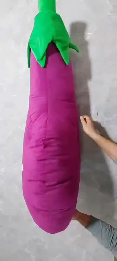 عروسک بغلی بالشی بادمجان سایز بزرگ ابعاد 50*130 