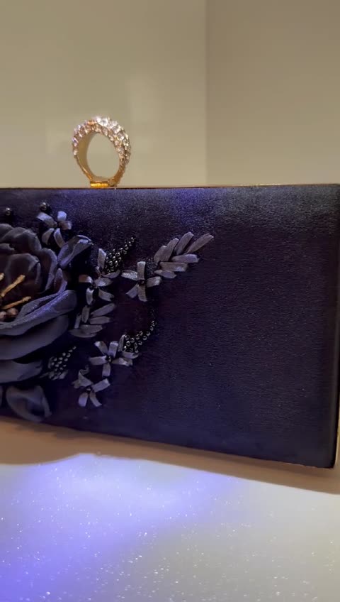 کیف کلاچ مجلسی رز نیم رخ