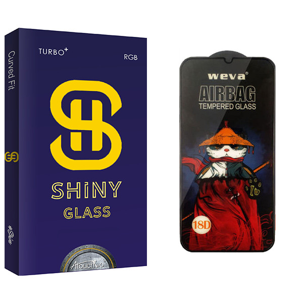 محافظ صفحه نمایش شیشه ای آتوچبو مدل Shiny GlassAirbag مناسب برای گوشی موبایل سامسونگ Galaxy A70s
