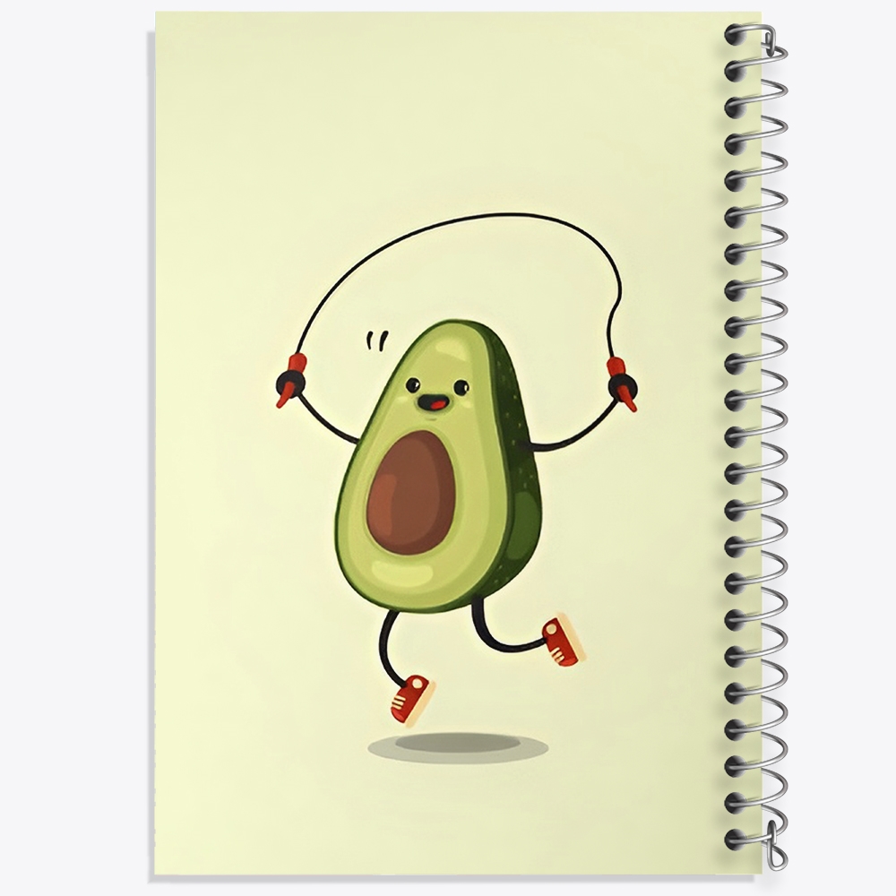 دفتر نقاشی 50 برگ خندالو طرح آووکادو بامزه کد N3049