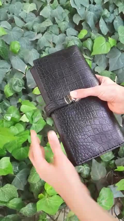 کیف دسته چک 3تایی چرم گاوی درجه 1