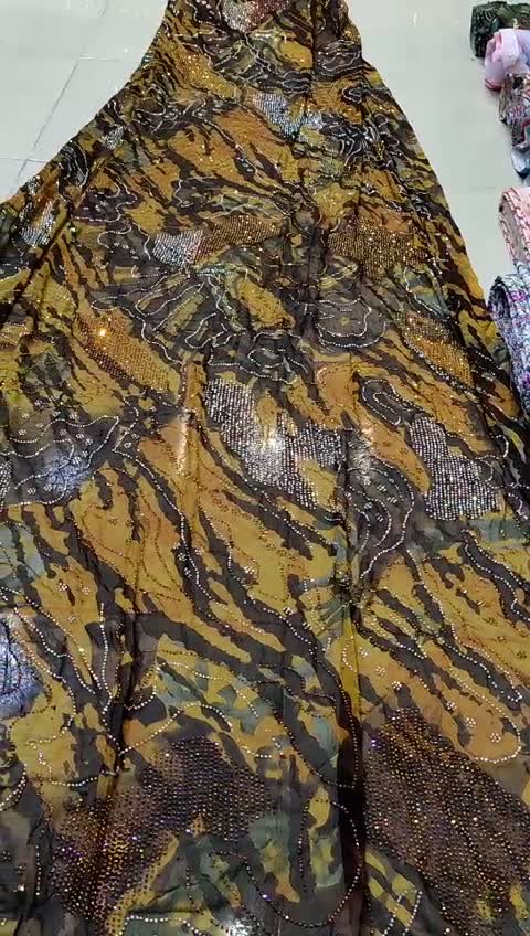 پارچه حریر ساریکا نگین جیکو اصل درجه1