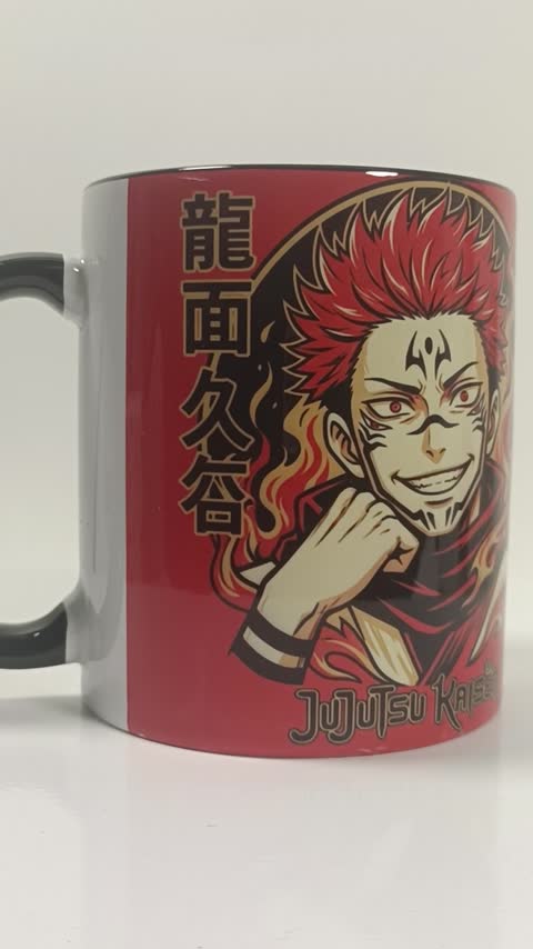 ماگ انیمه جوجوتسو کایسن طرح سوکونا (Jujutsu Kaisen (Sukuna کد 02 (معمولی ، مشکی ، حرارتی)