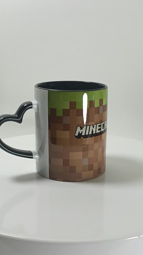 ماگ بازی ماینکرافت (Minecraft) کد 01   (معمولی ، مشکی ، حرارتی)