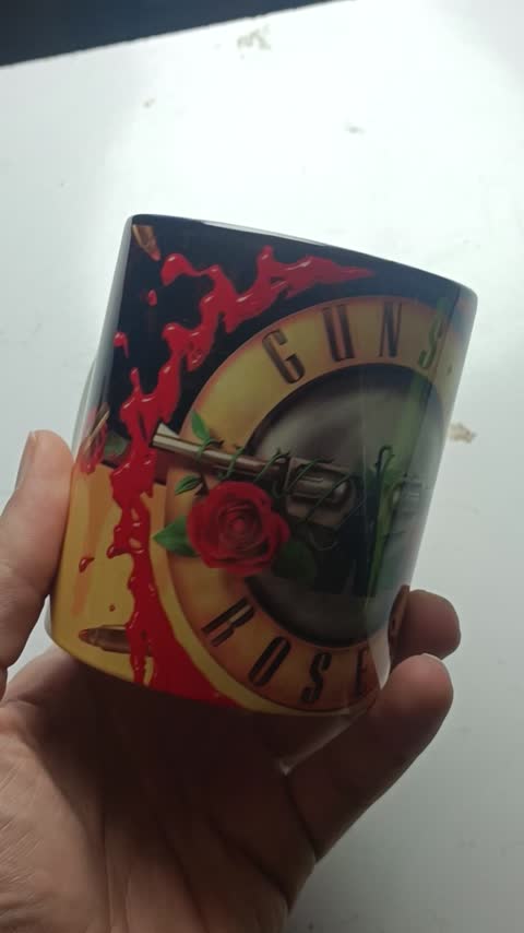 ماگ طرح گروه گانز ان روزز (Guns N Roses) کد 01 (معمولی ، مشکی ، حرارتی)