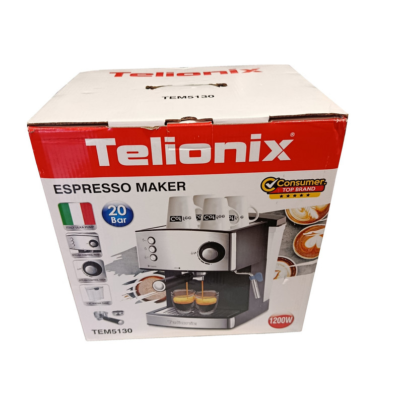 اسپرسو ساز 1600 میلیلیتر تلیونیکس مدل TEM5130