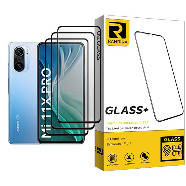 محافظ صفحه نمایش راندیکا مدل Randika Glass MIX003 مناسب برای گوشی موبایل شیائومی Mi 11X Pro بسته سه عددی