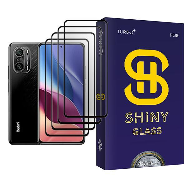 محافظ صفحه نمایش آتوچبو مدل Shiny Glass MIX004 مناسب برای گوشی موبایل شیائومی Redmi K40 Pro بسته چهار عددی