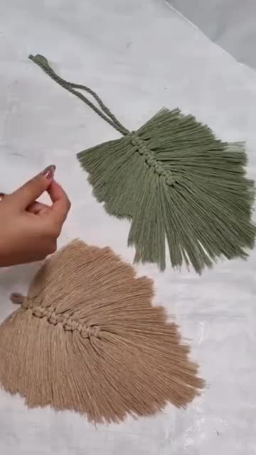 دیوارکوب برگ مکرومه پاپیروس