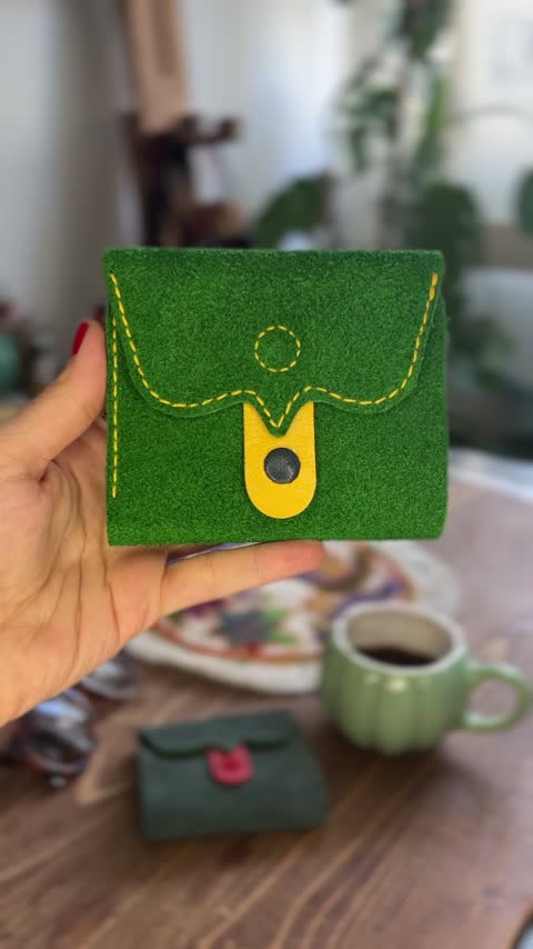 کیف پول چرم طبیعی  مدل جغد 