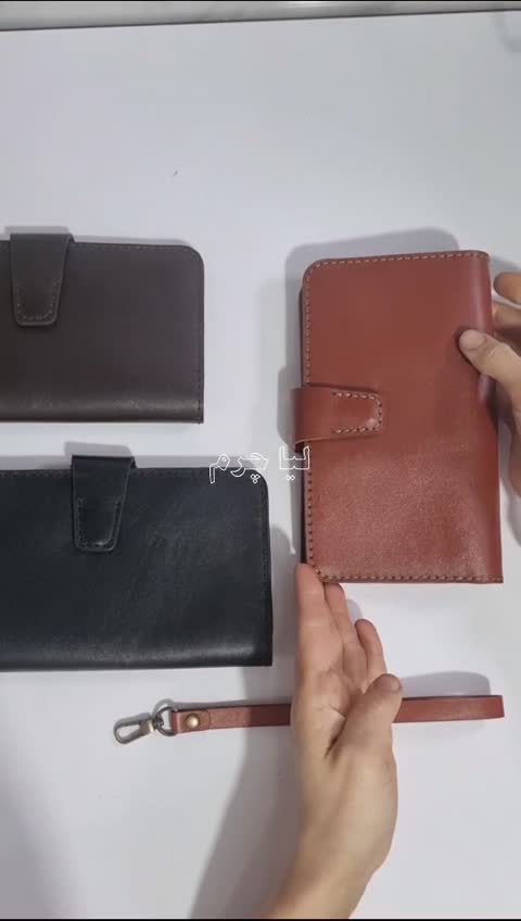 کیف پول مدارکی چرم دستدوز