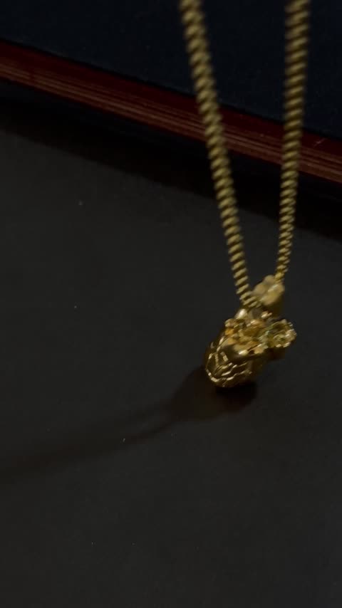 گردنبند استیل رنگ ثابت قلب کد 528 (دیوی جونز دزدان دریایی کارائیب)