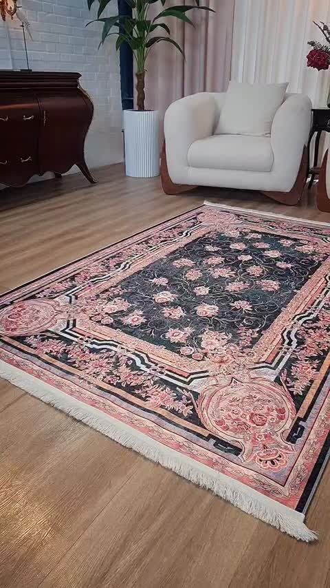 فرشینه مخمل هازان طرح انار هورامانات L316 (پس کرایه)