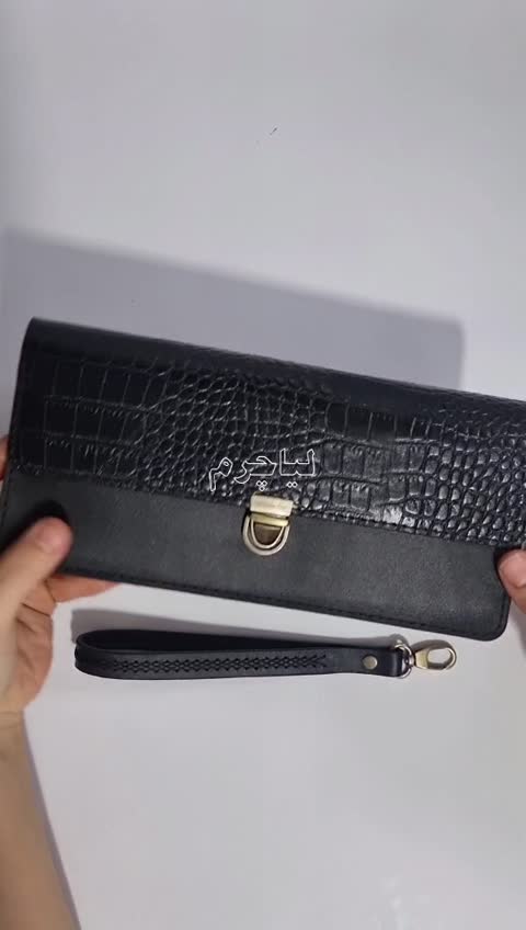 کیف دستی بانو چرم طبیعی دستدوز