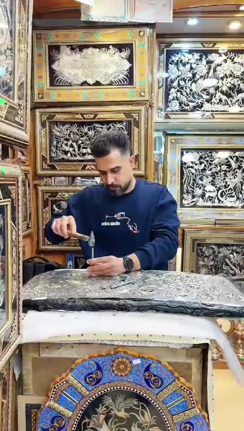 تابلو طرح آهو 110 در 70 شلوغ (سفارشی)