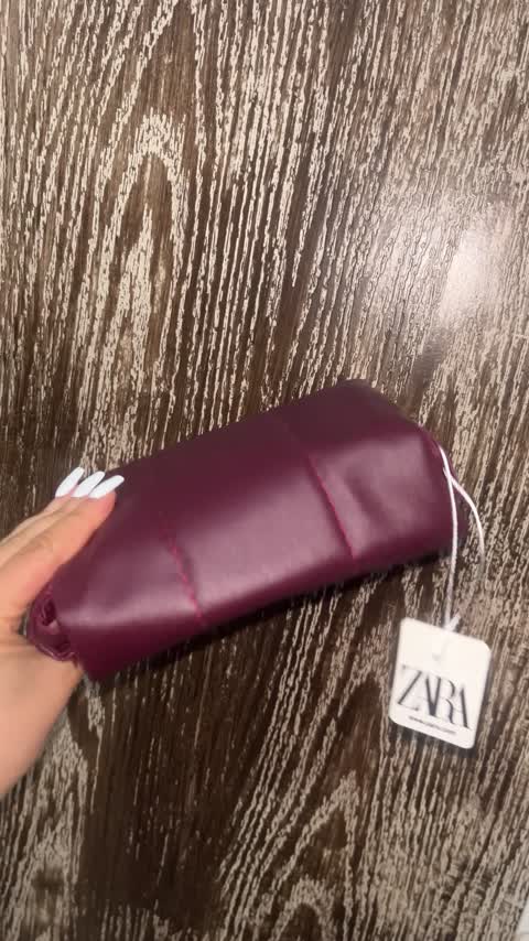 کیف زرشکی ساده چرم مصنوعی