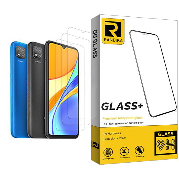 محافظ صفحه نمایش راندیکا مدل Randika Glass MIX003 مناسب برای گوشی موبایل شیائومی Redmi 9C NFC بسته سه عددی