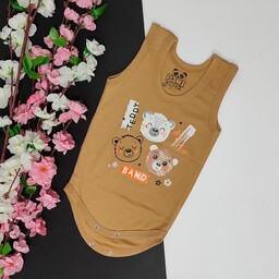 لباس نوزادی و سیسمونی زیردکمه رکابی بدو تولد تا 12 ماه کد 156(جوجه شاپ)